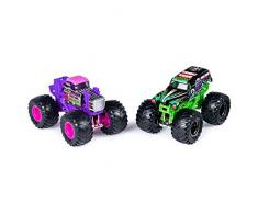 Monster Jam - 6044943 - Pack de 2 véhicules - Véhicule échelle 1:64 - Jeu enfant - Modèles aléatoires