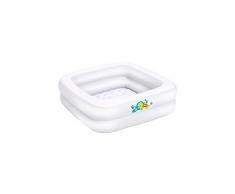 Bestway 51116 Baignoire gonflable carrée pour bébé Fluo 86 x 86 x 25 cm