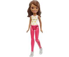 Mattel Barbie fhv56 on The Go Poupée (brünett Petits Pois T-Shirt)