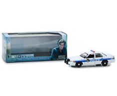 Greenlight Collectibles Voiture Miniature de Collection, 86520, Blanc/Bleu