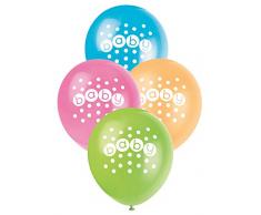 Unique Party 54413 Nappe en Plastique Pastel Baby Shower