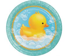 Creative Conversion Robuste Style Bain moussant Assiettes en Papier (8 Fils), 22,2 cm