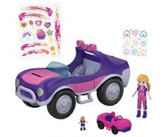 Polly Pocket Le 4x4 secret, voiture avec espace de couchage et cuisine, jouet enfant, FWY26