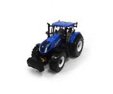 TOMY BRITAINS - Tracteur New Holland T7,315 pour Adultes, Tracteur Agricole, Modèle à lEchelle 1/32, Réplique Adaptée aux Enfants de 3 Ans+, Multicolore