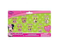Joy Toy 71108 Minnie 7 Jours et Boucles doreilles Anneaux Autocollant sur Carte Backer