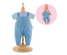 mon grand poupon Corolle - 140080 - T shirt rayé & salopette pour poupon 36cm
