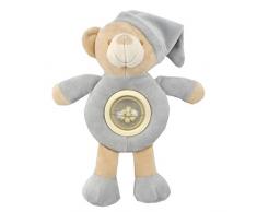 Duffi Baby Peluche Hochet « Ours », 100 % Polyester, Couleur Argent Master Baby Home, S.L. 0754-11