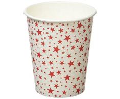 Neviti 677927 Carnaval Tasse, étoiles Rouge