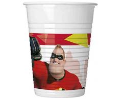 Procos Gobelet Plastique 200 ml Incredibles 2, rouge, 5pr89915