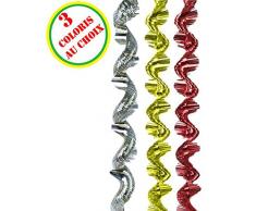 Abama - NO2032/ROUGE - Guirlande virvatelle 12cm x 4.50m rouge