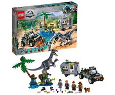LEGO- Laffrontement du Baryonyx La Chasse au Trésor, Comprend Un Buggy et 4 Figurines et Un Dinosaure Jurassic World Jouets, 75935, Multicolore