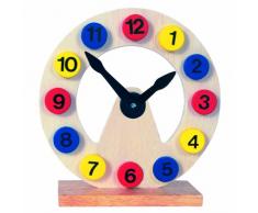 Bino - 84050 - Horloge éducative - bois
