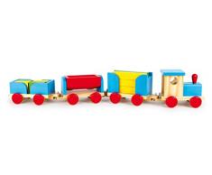 Legler Small Foot Company (Smb5V) - 1181 - Jouet À Tirer - Train en Bois - Cubes