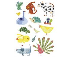 Maildor AE031O -Un sachet Gommettes Baby 6 planches 14,8 x 21 cm, Animaux familiers (93 stickers)