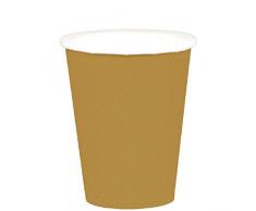 Amscan International 68015-19 Amscan Lot de 20 gobelets en Papier Doré 23 g