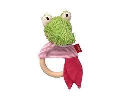 sigikid, Fille, Hochet Anneau de Dentition Crocodile, Krokka Mokka, Vert/Rose, 42143