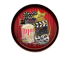 Forum Novelties X75863 at the Movies Assiette, Multicolore, taille unique