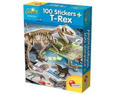 Lisciani- kit de paléontologie 100 Stickers T Rex, 59775