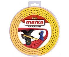 Mayka 34656 Ruban Adhésif - 4 Studs, Jaune, 2 mètre
