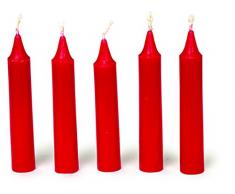 Small Foot Bougies, Rouges, Plastique, Rouge, 1.00 x 1.00 x 7.00 cm