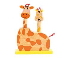 Small Foot by Legler- Jeu des têtes de girafes sauteuses, 5853