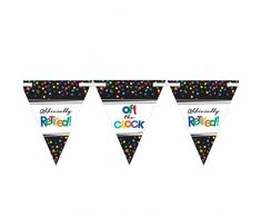 amscan 120220 Guirlande fanions thème Retraite 4,5 m