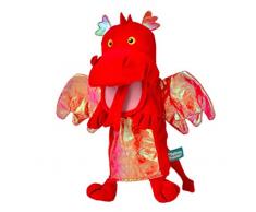 Fiesta Crafts - T-2363 - Marionnettes À Main - Le Dragon - Rouge