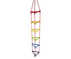 Hess Jouet en Bois 31107 – KletterDschungel Échelle Triangulaire en Bois, env. 30 x 30 cm