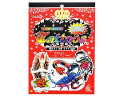 Gifts 4 All Occasions Limited SHATCHI-1010 No. 14 Autocollant imperméable pour sac de fête Motif tatouages denfant Multicolore