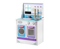 Plum Cook-a-lot Chive Bois Jeu dimitation Cuisine avec Accessoires Dinette à Jouer, 41046, Multicolore