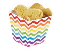 amscan 146002 Rainbow Buffet Mini Papier Treat Tasses