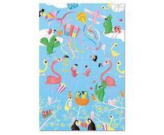 KROOOM 26 x 26 x 34 cm Little Helper Enfant Corbeille à Papier (Rouge/Noir)