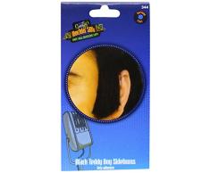 Smiffys 344 Déguisement Homme Rouflaquettes dAdolescent Rebel Autocollant, Noir, Taille Unique