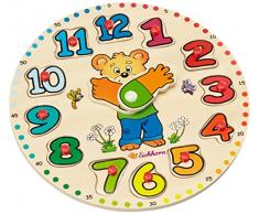 Eichhorn - 100005456 - Horloge éducative en Bois - 13 pièces