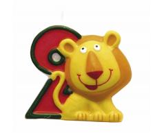 amscan - 551792 - Bougie Chiffre 2 Safari