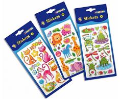 Playbox 2470630 Animaux Puffy Stickers