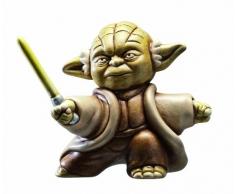 Star Wars Joy Toy 651377 Figurine de Collection en céramique Fighting Yoda « May The Force Be with You » dans Une boîte de présentation en Cuir Noble