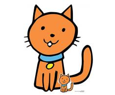 Star cutouts Ltd SC1445 Découpe en Carton Motif Chat de la Ferme Idéal pour fêtes, événements, décorations de Table et Anniversaires Multicolore