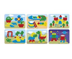 Miniland (ERGUH) 31832 Rondelle Miniland Pinces à Linge Lot de 6 (Divers) Motif de Jeu, Multicolore, 10 mm