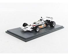 LOOKSMART- Voiture Miniature de Collection, LSLM087, Blanc/Rouge