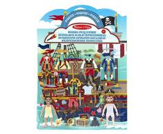 Melissa & Doug - 19102 - Autocollants En Relief Repositionnables Pirates
