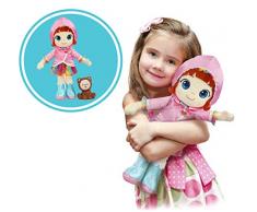 Rainbow Ruby - Licence Mini Univers - Ma Première Poupée - Poupée Ruby en Tissu avec Figurine Choco - Jouet