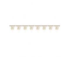 Amscan International 9902217 4 m Sparkling Golden Anniversary Pristmatic fanions
