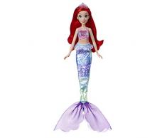 Hasbro - Disney Princesses - E4638RG2 - Mélodie Magique - Ariel - Poupée Musicale avec Haut Lumineux - Multicolore