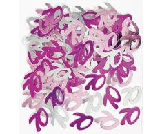 Gifts SHATCHI-537 Lot de 4 confettis de table Motif Happy Birthday Bleu