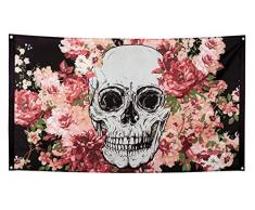 Boland BOL97072 Drapeau en Polyester Squelette Floral, Taille Unique