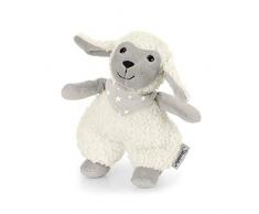Sterntaler Mini-Peluche Stanley le Mouton, Hochet Intégré, Pour Bébé Dès la Naissance, 14 cm, Beige