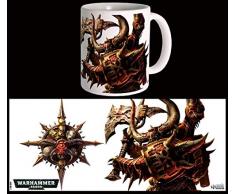 Semic Distribution 40000 MUG Chaos Space Marines-Warhammer 40K, WHK-M004, Blanc