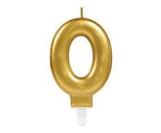 amscan Doré Finition métallique Celebration Bougies # 0