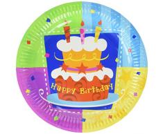 Party Pro Assiettes 22cm Gateau x6 4011755